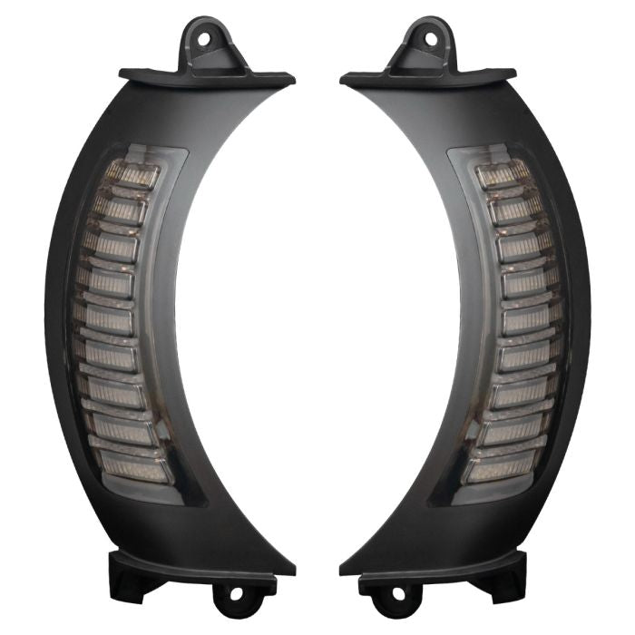 Black Visionz LED Vent Inserts for Road Glide 2015-2023, product view