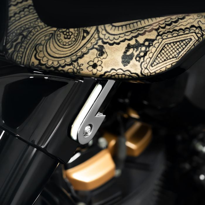 Chrome Billet Fork Turn and DRL Signals for Street Glide 2014-2023