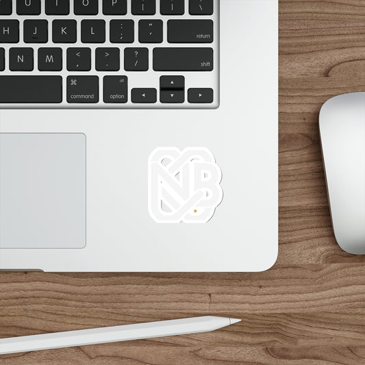 NB Knot Helmet Sticker — White